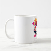 Mug Flamant rose Bow Cravate Tee - cadeau homme unique (Gauche)