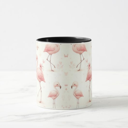 Mug Flamant rose coupé (Centre)