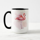 Mug Flamant rose de bouffée (Gauche)