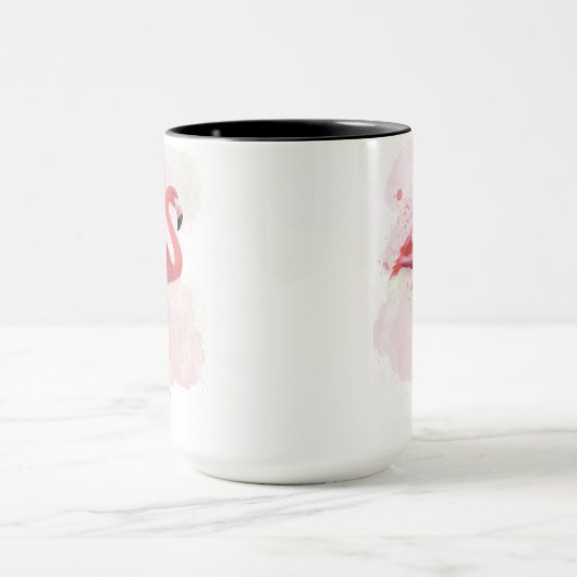 Mug Flamant rose de bouffée (Centre)