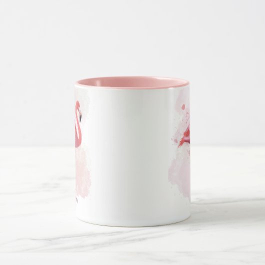 Mug Flamant rose de bouffée (Centre)