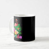 Mug Flamant rose de Floride plante tropicale vacances (Devant gauche)
