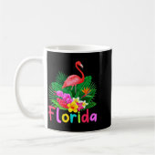 Mug Flamant rose de Floride plante tropicale vacances (Gauche)