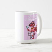 Mug Flamant rose de Glam d'or (Devant droit)