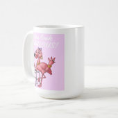Mug Flamant rose de Glam d'or (Devant gauche)