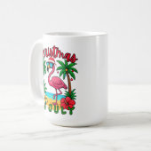 Mug Flamant rose de Noël en juillet (Devant gauche)