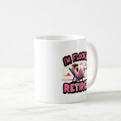Mug Flamant rose de retraite amusant à la retraite (Devant droit)