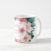 Mug Flamant rose de rose de club de lecture d'amis (Devant droit)