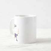 Mug Flamant rose de squelette de Summerween Fille d'ét (Devant gauche)