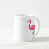 Mug Flamant Rose de Style Cartoon (Devant droit)