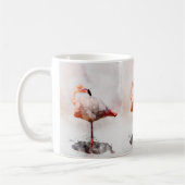 Mug Flamant Rose Debout en Impression d'Art à l'Aquare (Gauche)