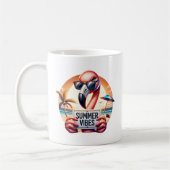 Mug Flamant rose d'été (Gauche)
