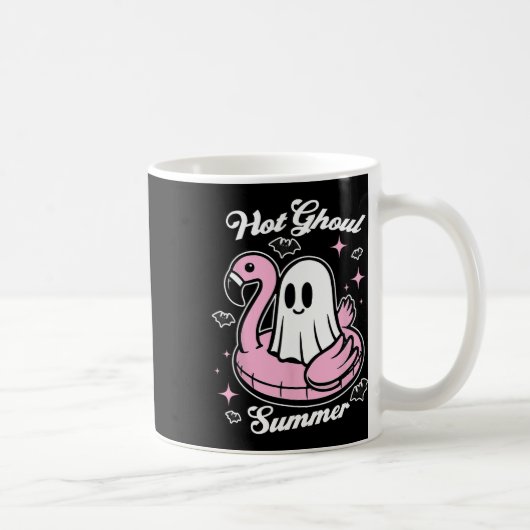 Mug Flamant rose d'été de Hot Ghoul Ghost Summerween (Droite)