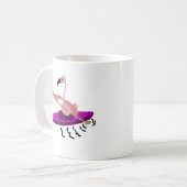 Mug Flamant rose drôle Kayaking (Devant gauche)