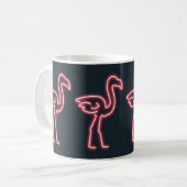 Mug Flamant rose en rose néon (Devant gauche)