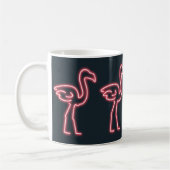 Mug Flamant rose en rose néon (Gauche)