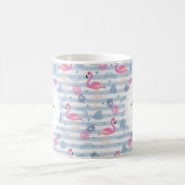 Mug Flamant Rose Fantaisie & Motif de Ananas (Centre)