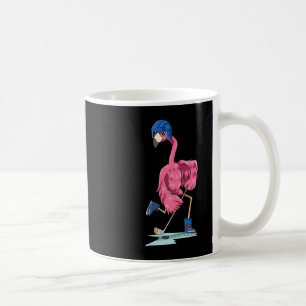 Mug Flamant rose Flamant rose de hockey Jouer Flamant