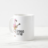 Mug Flamant rose Guitare Funny Music Pun (Devant gauche)