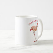 Mug Flamant rose ho pun aquarelle Noël (Devant droit)
