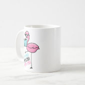 Mug Flamant rose Lover du livre (Devant gauche)