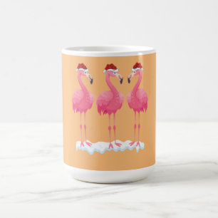 Mug Flamant rose Lover Xmas Éclairage Père Noël Flaman
