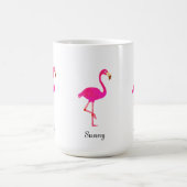 Mug Flamant rose mignon & calligraphie (Centre)