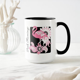 Mug Flamant Rose Moderne Personnalisé