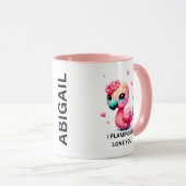 Mug Flamant rose Mug, Cadeau pour Flamant rose Lover, (Devant droit)