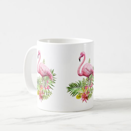 Mug Flamant rose Mug, Flamant rose Coffee Mug, Flamant (Devant gauche)