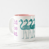 Mug Flamant rose "Odd One Out" (Rose) (Devant gauche)