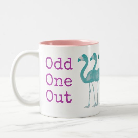 Mug Flamant rose "Odd One Out" (Rose) (Gauche)