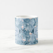 Mug Flamant rose Orchidée Tropical Motif Blue ID868 (Centre)