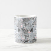 Mug Flamant rose Orchidée Tropical Motif Grey ID868 (Centre)