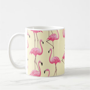 Mug Flamant rose réaliste Motif vertical Oiseau