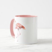 Mug Flamant rose rose (Devant gauche)