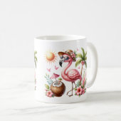 Mug Flamant rose rose (Devant droit)