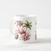 Mug Flamant rose rose (Devant gauche)