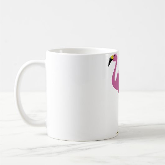 Mug Flamant rose rose (Gauche)
