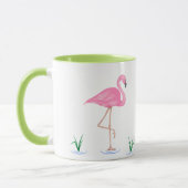 Mug Flamant rose rose (Gauche)