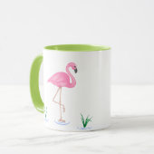 Mug Flamant rose rose (Devant gauche)