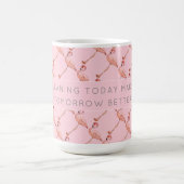 Mug Flamant rose rose Affirmation de nettoyage Café Th (Centre)