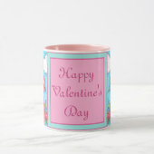 Mug Flamant rose ROSE COEURS DE VALENTINE, INSÉPARABLE (Centre)