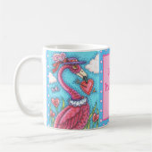 Mug Flamant rose ROSE COEURS DE VALENTINE, INSÉPARABLE (Gauche)
