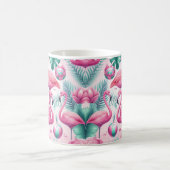 Mug Flamant rose rose Conception tropicale (Centre)