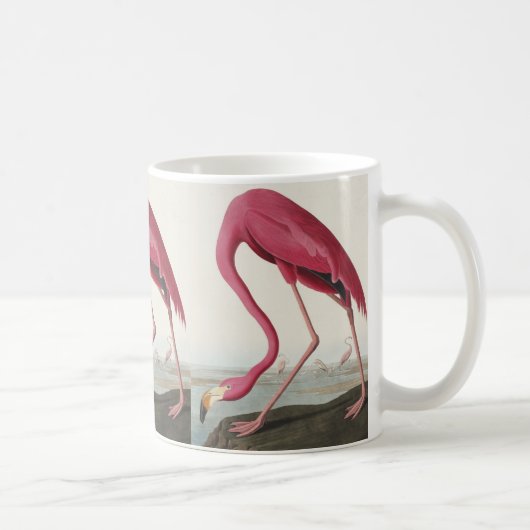 Mug Flamant rose rose des oiseaux d'Amérique (Droite)