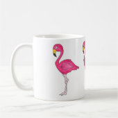 Mug Flamant rose rose Flamants roses d'oiseaux tropica (Gauche)