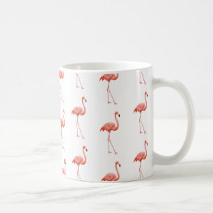 Mug Flamant rose rose Motif simple