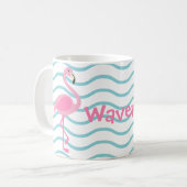 Mug Flamant rose rose Musique personnalisée (Devant gauche)
