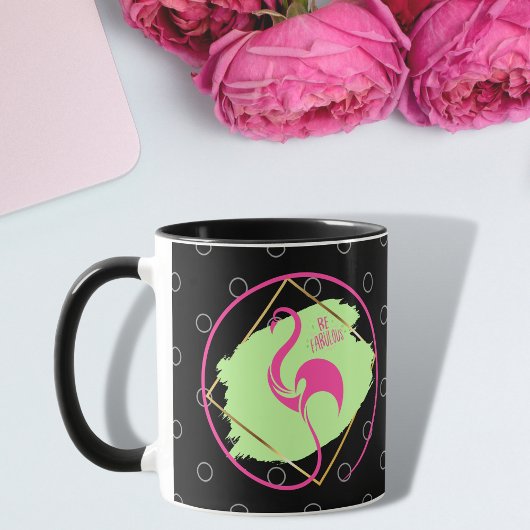 Mug Flamant rose Rose Soyez Fabuleux Inspirationnel Di